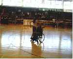 Exhibicin de Baile de Saln en silla de ruedas